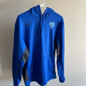 Nike Dri Fit Thermafit Los Angeles Rams hoodie, Sz L, gently worn condition